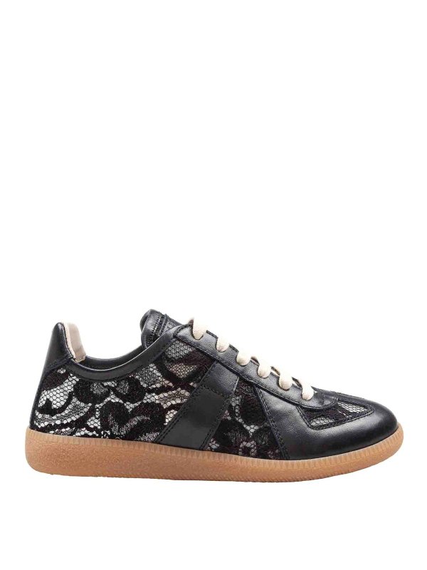 Maison Margiela: Chaussures de sport - Baskets - Noir