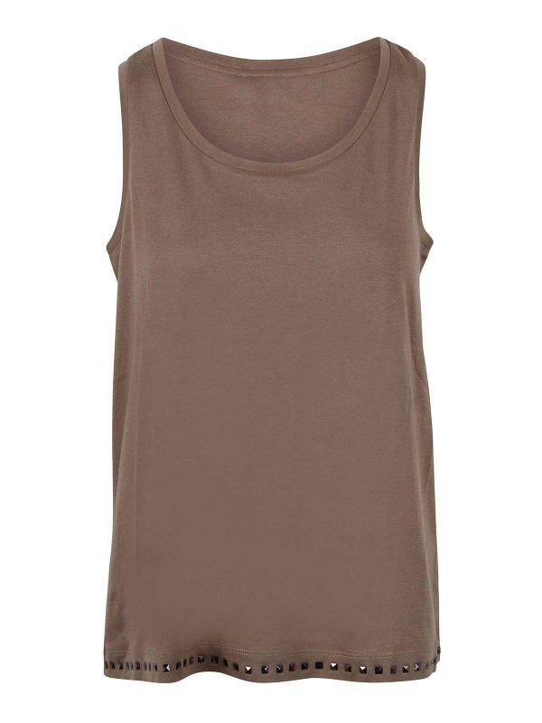 S MAX MARA: トップス＆タンクトップ - トップ/タンクトップ - ベージュ