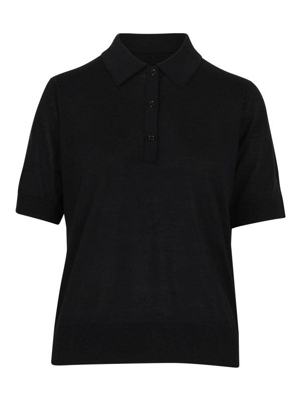LOULOU STUDIO: Polos - Polo - Negro
