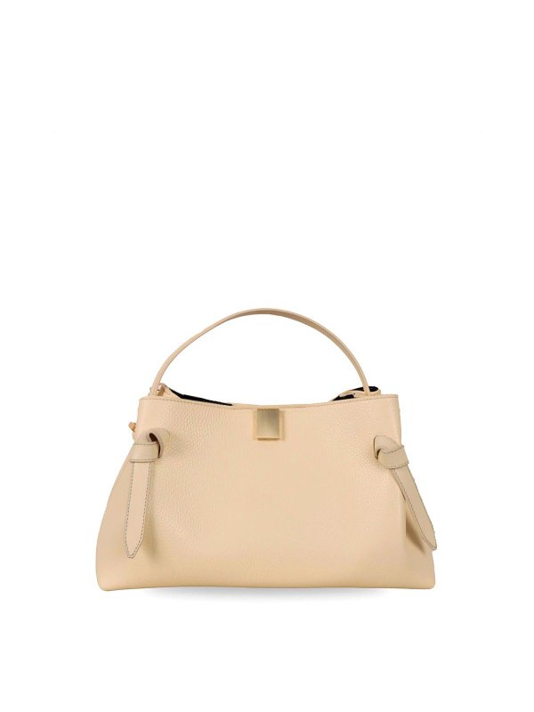 YUZEFI: totes bags - Gyoza Hand Bag