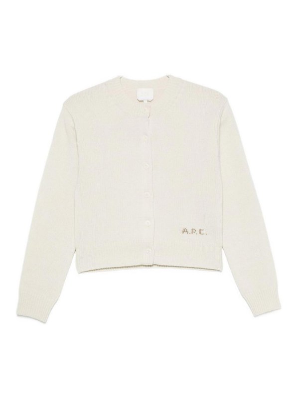 A.P.C.: Cárdigans - Cárdigan - Blanco