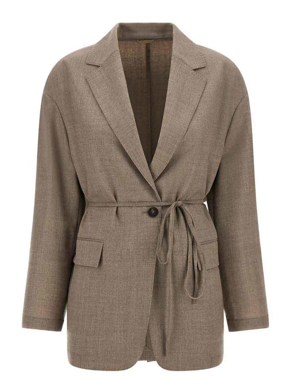 BRUNELLO CUCINELLI: Blazer - Blazer - Beis