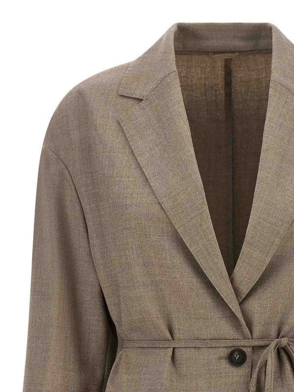 BRUNELLO CUCINELLI: Blazer online - Blazer - Beis