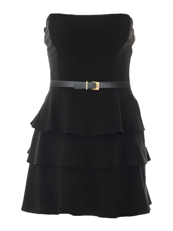 ELISABETTA FRANCHI: ショートドレス - ショートドレス - 黒