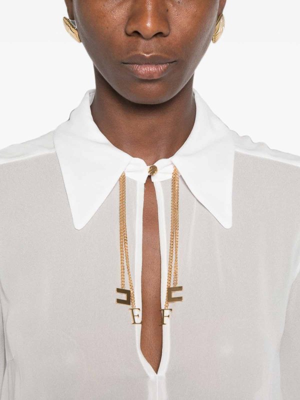 シャツ - 白 shop online: ELISABETTA FRANCHI