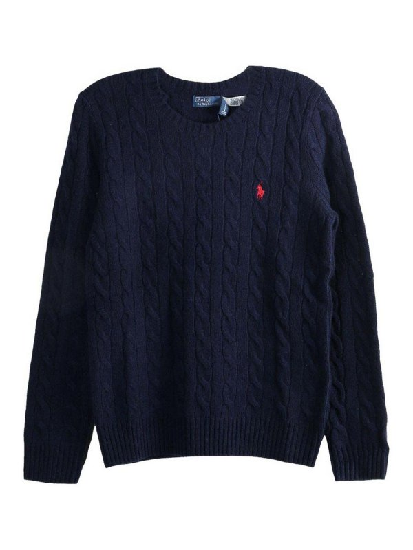 POLO RALPH LAUREN: クルーネック - クルーネック - ダークブルー