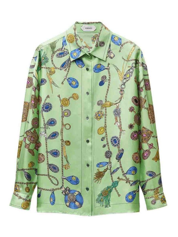 VERSACE: Camisas - Camisa - Verde