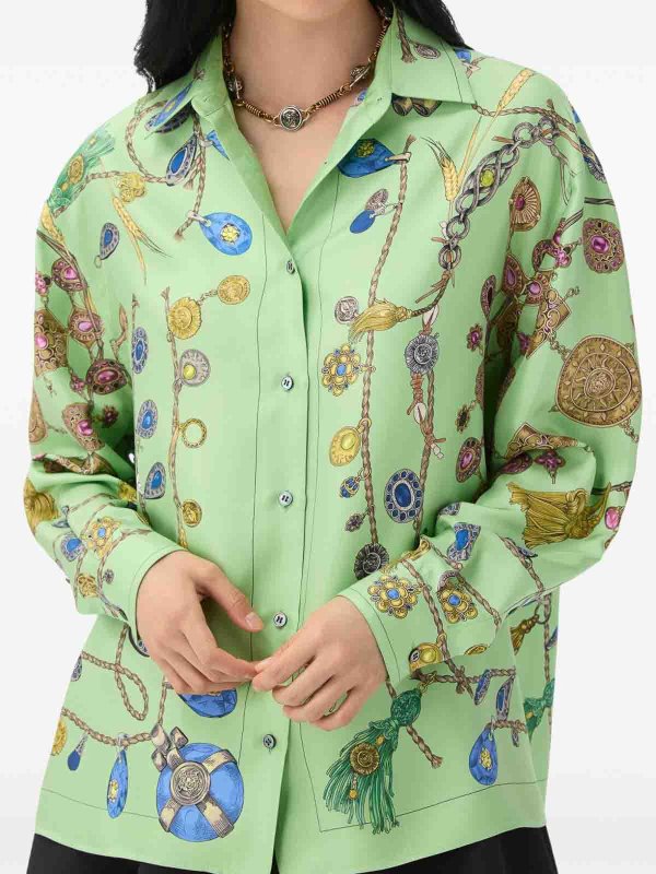 VERSACE: Camisas online - Camisa - Verde