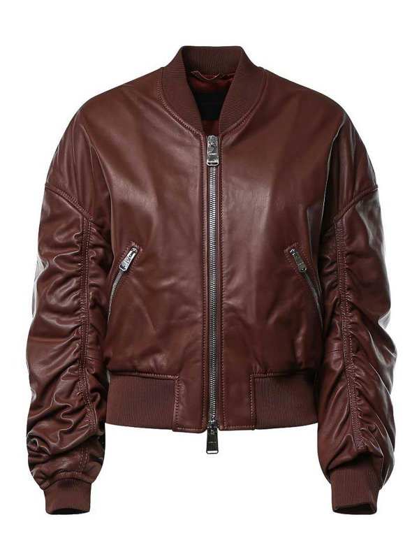 DONDUP: Lederjacken - Lederjacke - Braun