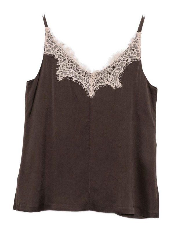 SEVENTY: Tops y camisetas sin mangas online - Top - Marrón