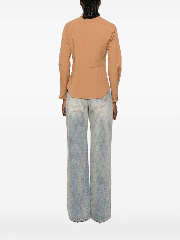 シャツ - ブラウン shop online: ELISABETTA FRANCHI