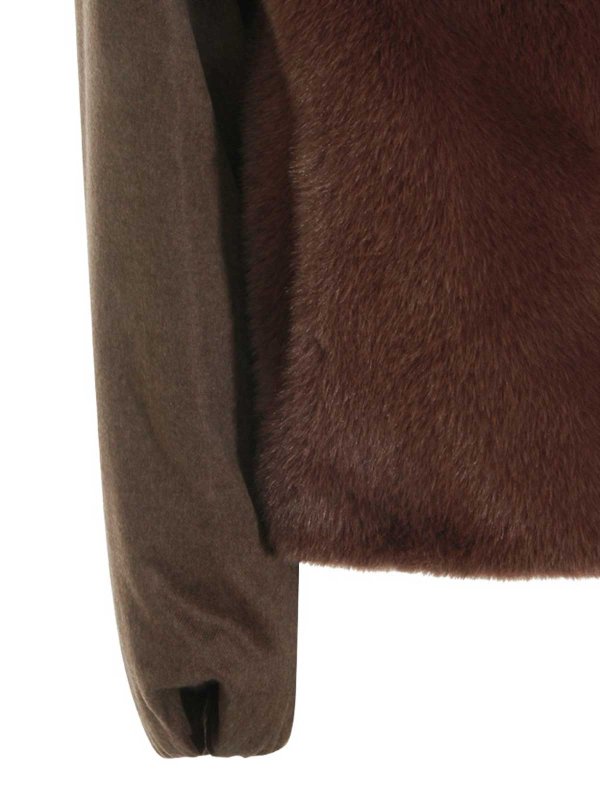 The Best Shops HERNO: Pelz und Shearling - Pelz - Braun