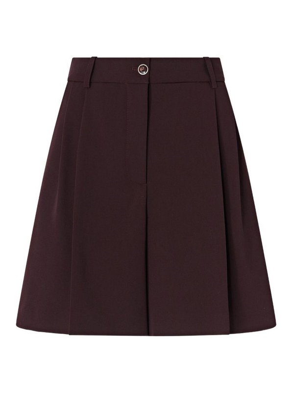 Pinko: トラウザーショーツ - ショートパンツ - ダークレッド