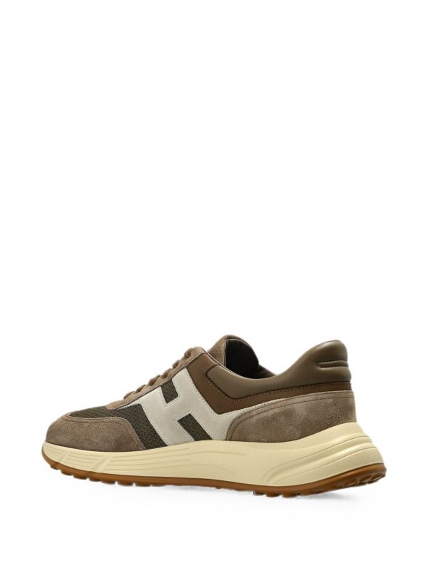 Brown Multilayer Suede Sneakers shop online: HOGAN