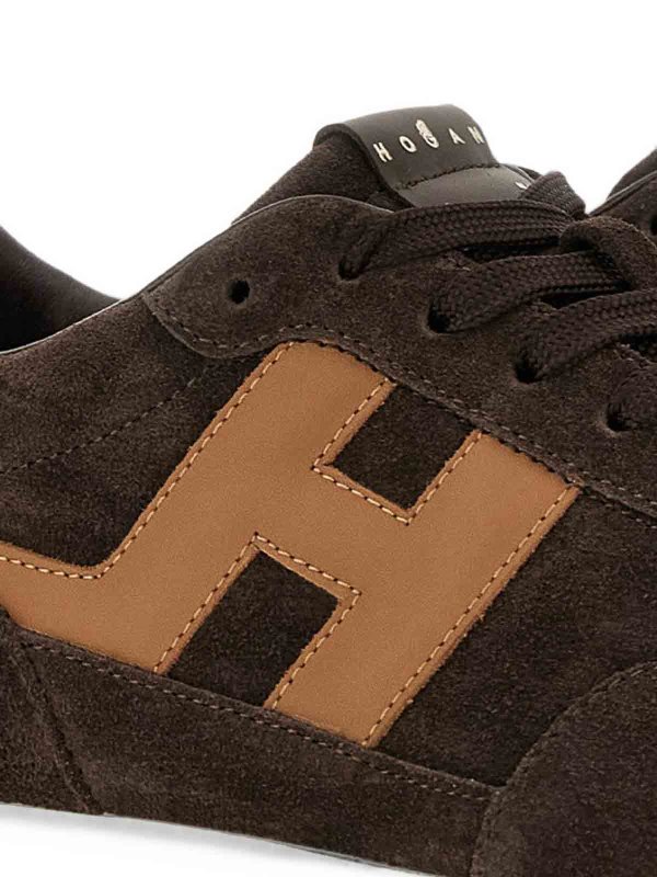 HOGAN: trainers online - Dark Brown Sneakers