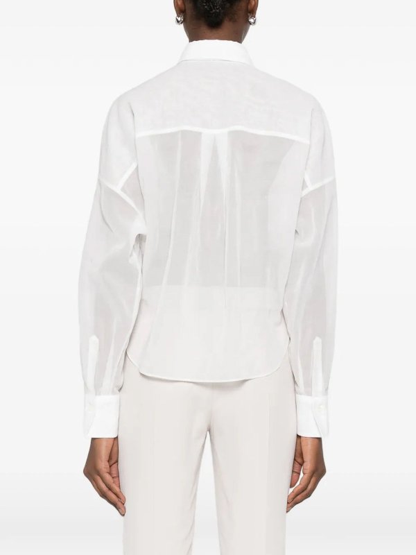 シャツ - 白 shop online: BRUNELLO CUCINELLI