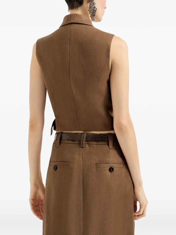 Chaleco - Marrón shop online: BRUNELLO CUCINELLI