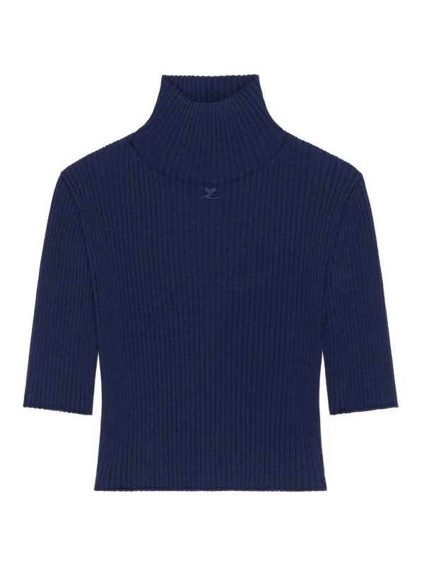 Courreges: Tops und Tank Tops - Top - Blau