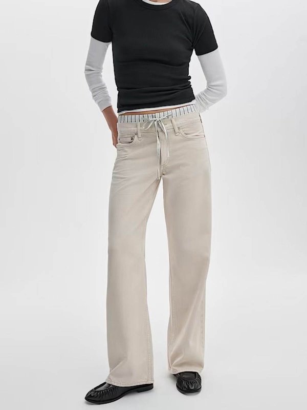 RAG&BONE: pantaloni casual online - Saige dritto e rilassato