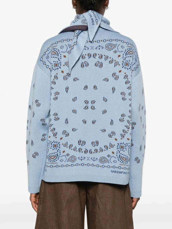 Rundhalspullover - Hellblau shop online: ALANUI