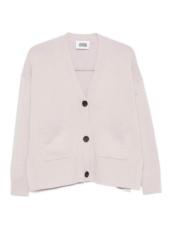 ALPHA STUDIO: cardigans - Linear Cardigan
