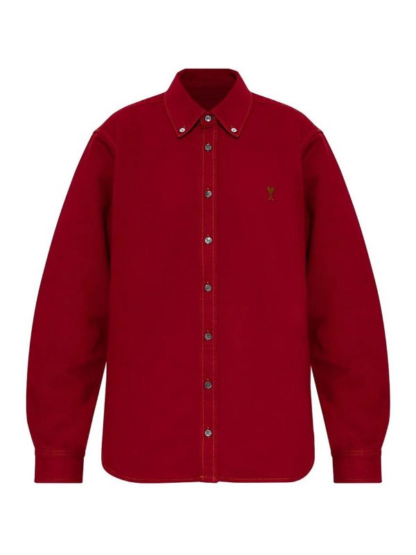 AMI PARIS: Hemden - Hemd - Rot