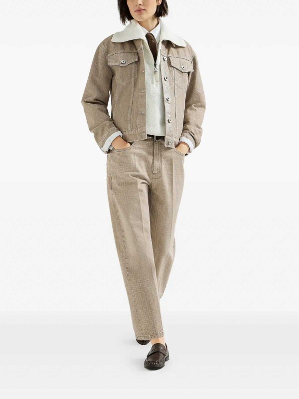 BRUNELLO CUCINELLI: Jeans Rectos online - Vaqueros Rectos - Beis