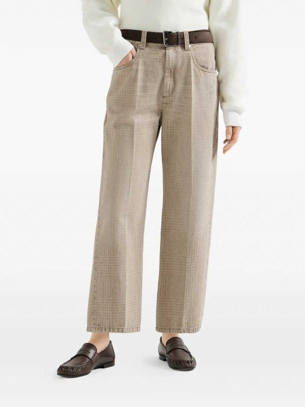 The Best Shops BRUNELLO CUCINELLI: Jeans Rectos - Vaqueros Rectos - Beis