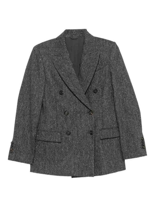 BRUNELLO CUCINELLI: Blazer - Blazer - Gris