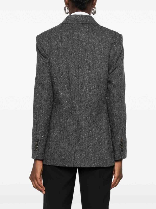 Blazer - Gris shop online: BRUNELLO CUCINELLI