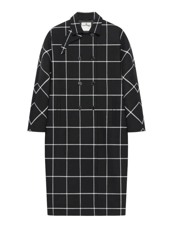 Courreges: ニーレングスコート - 膝丈コート - 黒
