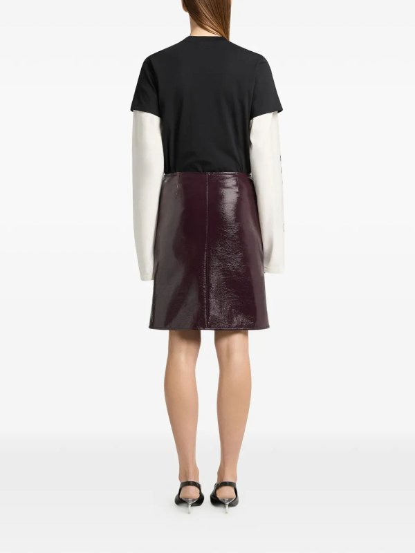 The Best Shops Courreges: Strickpullover mit Rundhalsausschnitt - Rundhalspullover - Schwarz