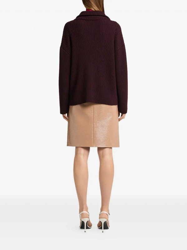 The Best Shops Courreges: クルーネック - クルーネック - ダークレッド