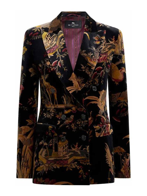 ETRO: casual jackets - Velvet Jacket