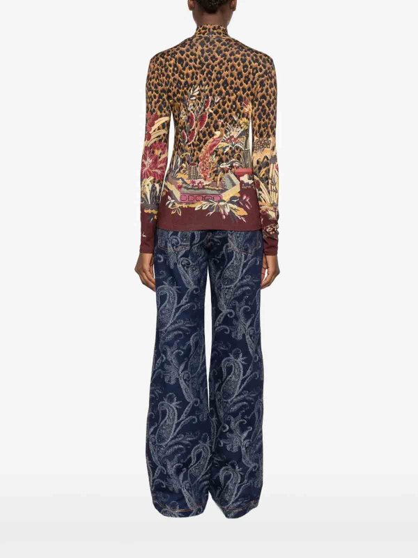Rollkragenpullover - Braun shop online: ETRO