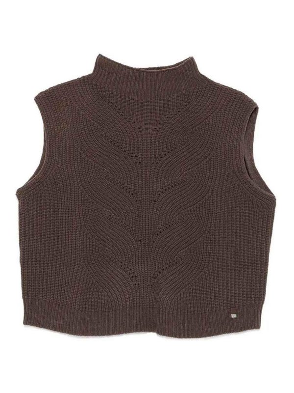 HERNO: crew necks - Sleeveless Sweater