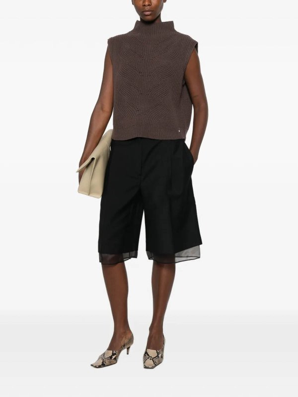 HERNO: crew necks online - Sleeveless Sweater
