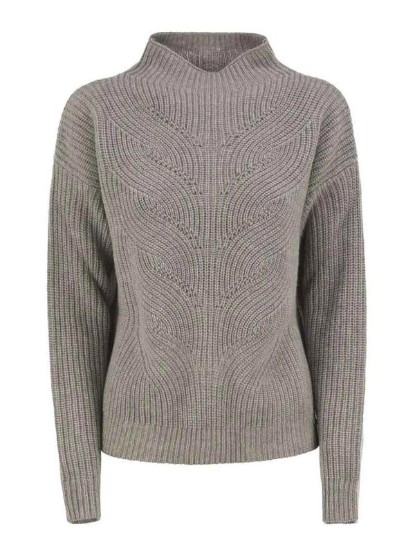 HERNO: crew necks - Cable Knit Sweater