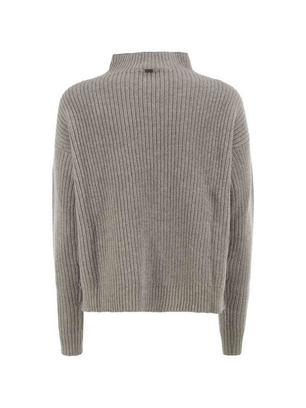 HERNO: crew necks online - Cable Knit Sweater