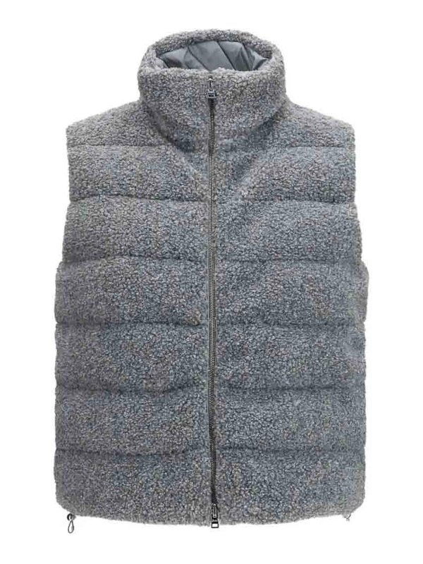 HERNO: waistcoats & gilets - Sleeveless Puff Coat