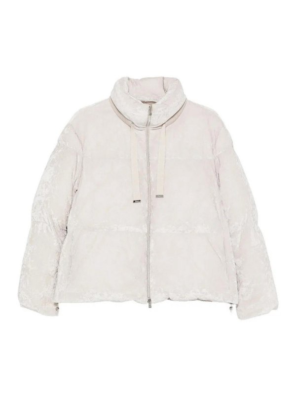 HERNO: padded coats - Velvet Puff Coat