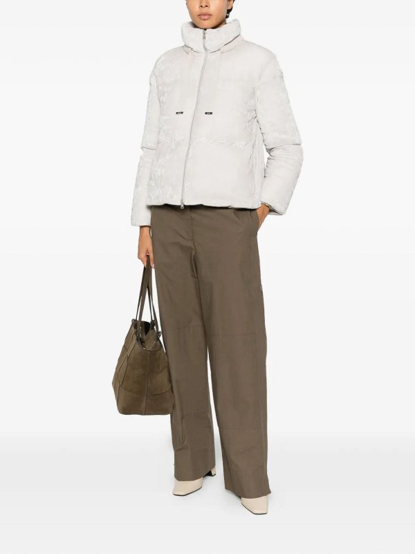 HERNO: padded coats online - Velvet Puff Coat