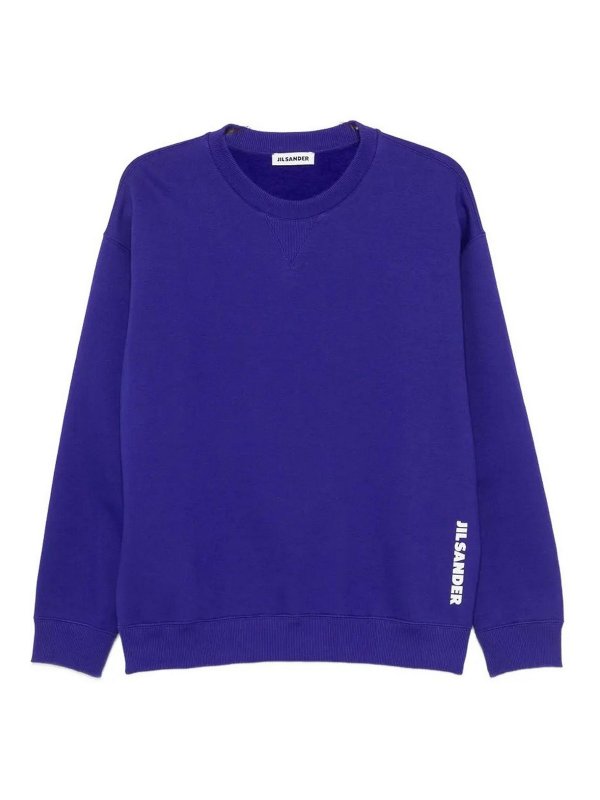 JIL SANDER: Sudaderas y suéteres - Sudadera - Azul