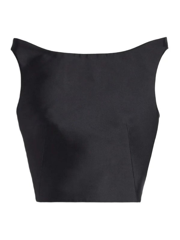 JIL SANDER: Tops & Débardeurs - Top - Noir