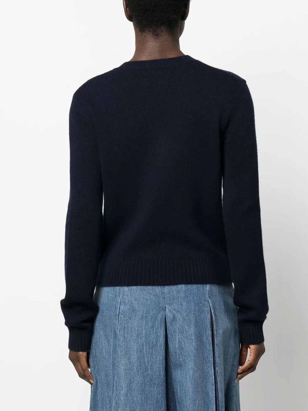 Rundhalspullover - Blau shop online: LISA YANG