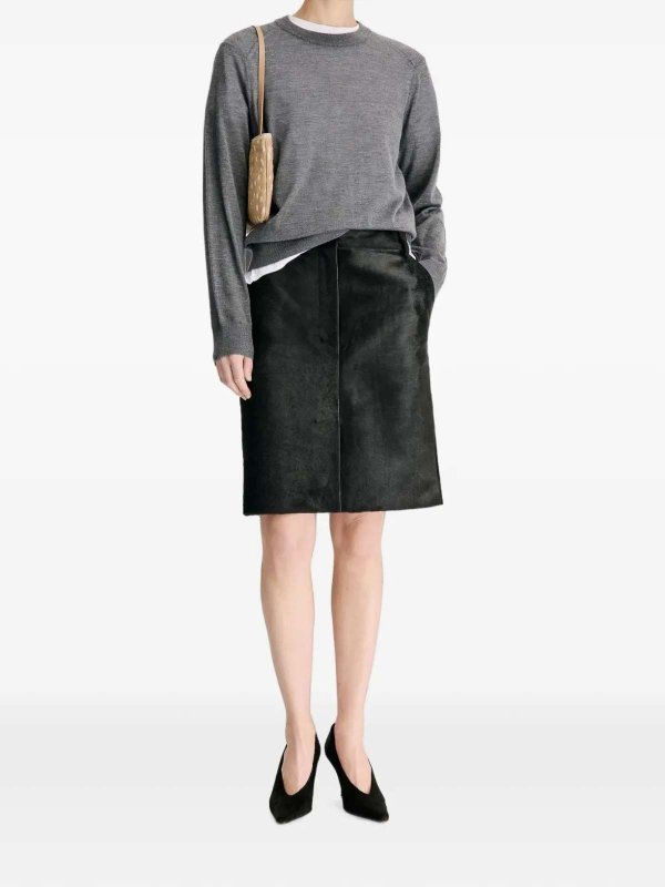 LOULOU STUDIO: leather skirts online - Debi
