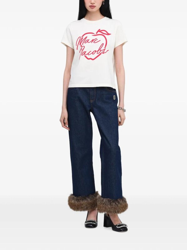 MARC JACOBS: Pull col rond online - Pull Col Rond - Blanc
