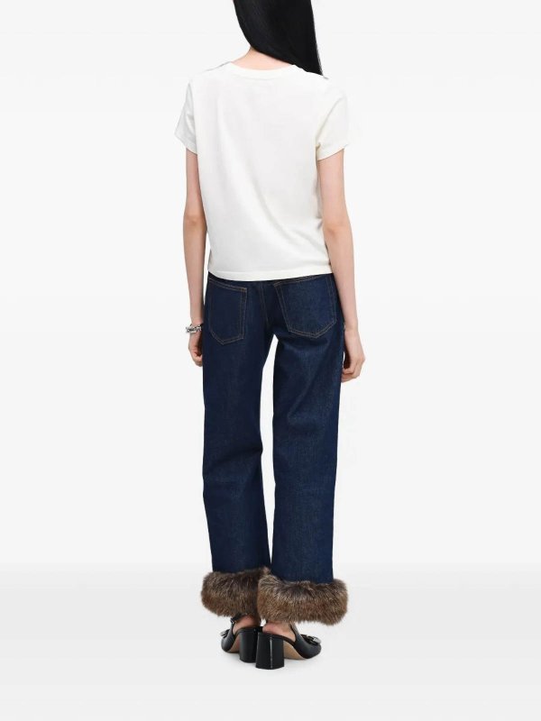 Pull Col Rond - Blanc shop online: MARC JACOBS