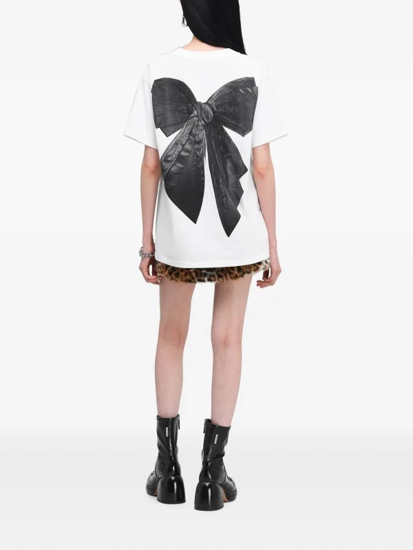 MARC JACOBS: maglia collo rotondo online - Bow Logo Oversize Tee