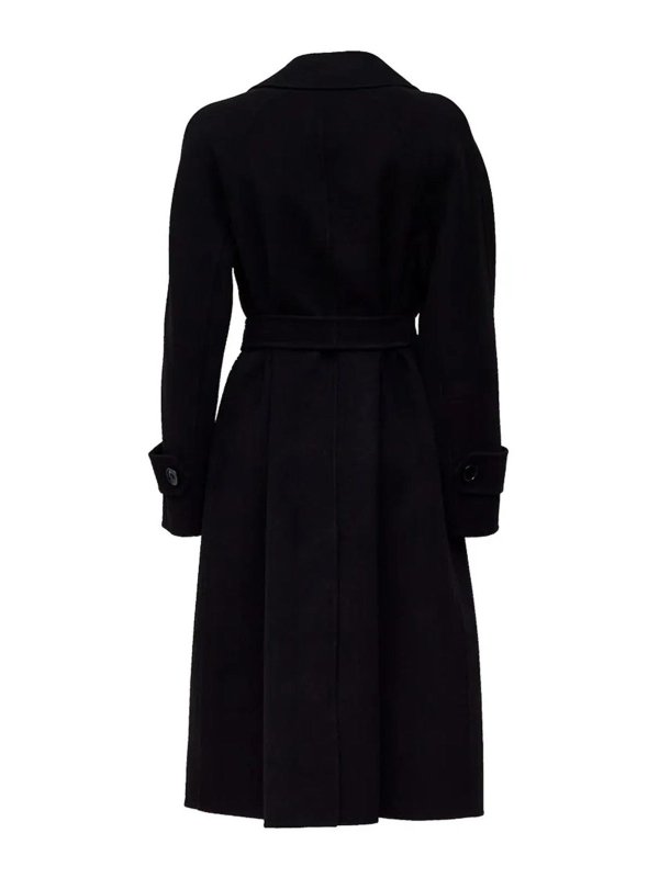 Max Mara: Abrigos semilargos online - Abrigo Midi - Negro